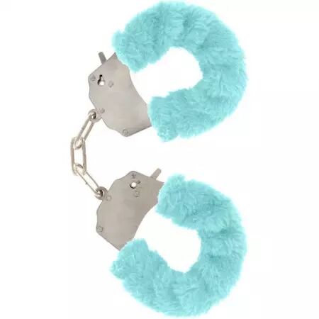 TOYJOY - MANCHETTES FURRY FUN BONDAGE BLEU
