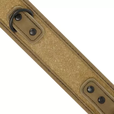 FETISH SUBMISSIVE ORIGEN - COLLIER DOUBLÉ EN NÉOPRÈNE AVEC CHAÎNE