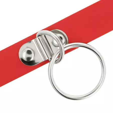 COQUETTE - CHIC DESIRE COLLIER CUIR VEGAN ROUGE FEMME ACCESSOIRE FÉTICHE