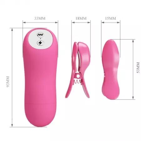 BAILE - PIZZAS ONDES ROMANTIQUES AVEC VIBRATION ET ÉLECTROCHOC FUCHSIA