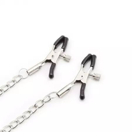 OHMAMA FETISH - RING GAG AVEC CHAÎNES ET PINCES À TÉLÉNOLS