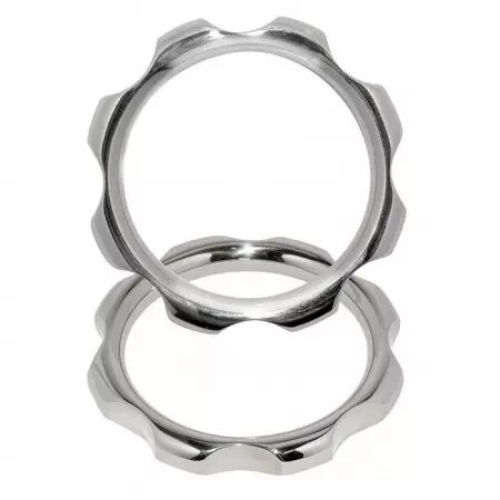 METAL HARD - ANNEAU DE TORQUE EN POUR PÉNIS ET TESTICULES 45MM