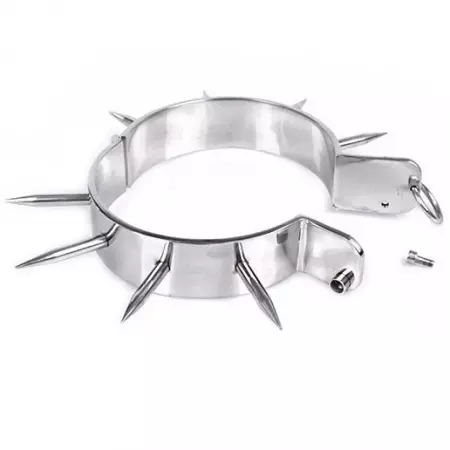METAL HARD - COLLIER DESCLAVE BDSM AVEC POINTES