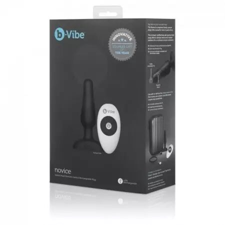 B-VIBE - NOVICE TÉLÉCOMMANDE PLUG ANAL NOIR