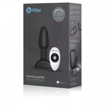 B-VIBE - RIMMING TÉLÉCOMMANDE PLUG ANAL PETITE NOIR