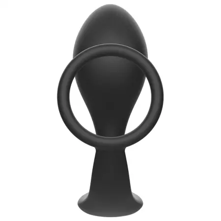 ADDICTED TOYS - PLUG ANAL AVEC ANNEAU EN SILICONE NOIR