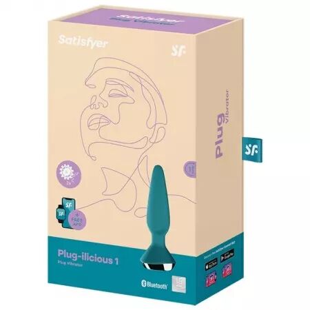 SATISFYER - VIBRATEUR PLUG ILICIOUS 1 PLUG VERT