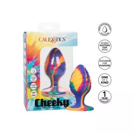 CALIFORNIA EXOTICS - CHEEKY GRANDE SWIRL PLUG ANAL