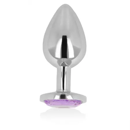 OHMAMA - PLUG ANAL AVEC CRISTAL VIOLET 9 CM