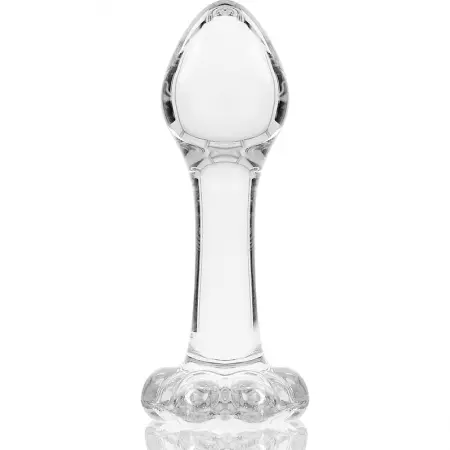 NEBULA SERIES BY IBIZA - PLUG ANAL MODÈLE 2 VERRE BOROSILICATE 11 X 3,5 CM CLAIR