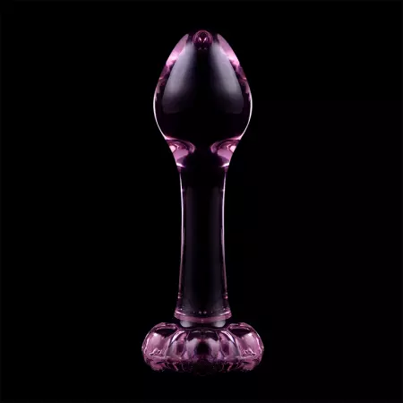 NEBULA SERIES BY IBIZA - PLUG ANAL MODÈLE 2 VERRE BOROSILICATE 11 X 3,5 CM ROSE