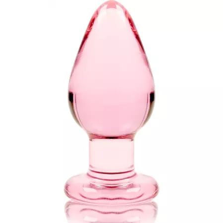 NEBULA SERIES BY IBIZA - PLUG ANAL MODÈLE 3 VERRE BOROSILICATE 11 X 5 CM ROSE