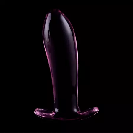 NEBULA SERIES BY IBIZA - PLUG ANAL MODÈLE 5 VERRE BOROSILICATE 12,5 X 3,5 CM ROSE