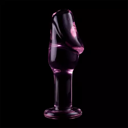 NEBULA SERIES BY IBIZA - PLUG ANAL MODÈLE 6 VERRE BOROSILICATE 12,5 X 4 CM ROSE