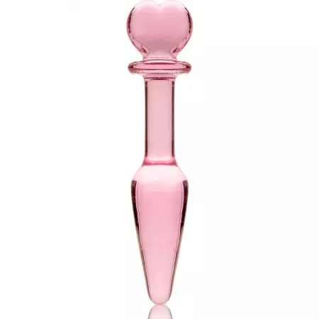 NEBULA SERIES BY IBIZA - PLUG ANAL MODÈLE 7 VERRE BOROSILICATE 13,5 X 3 CM ROSE
