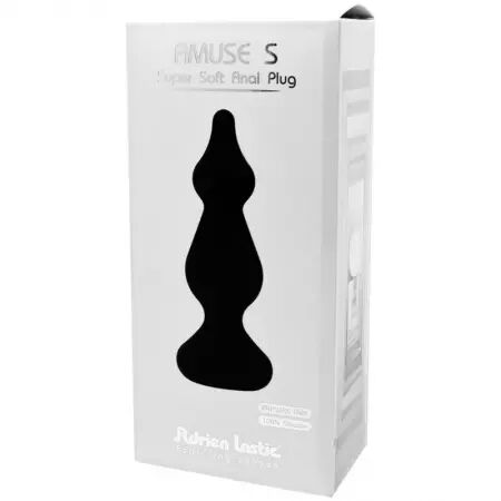 ADRIEN LASTIC - PLUG ANAL AMUSE SILICONE NOIR TAILLE S