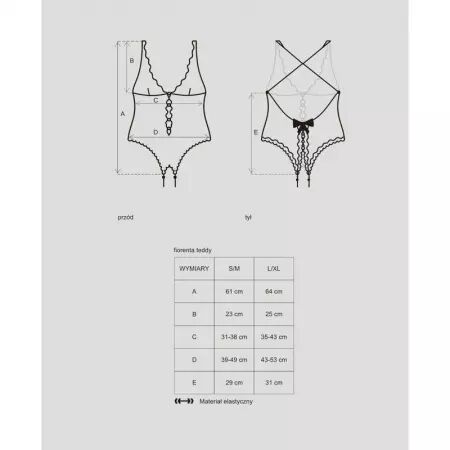 OBSESSIVE - FIORENTA TEDDY L/XL