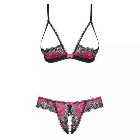 OBSESSIVE - SOUTIEN-GORGE ET STRING TULIA SANS CROCHET L/XL
