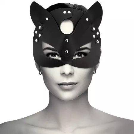 COQUETTE CHIC DESIRE - MASQUE EN CUIR VEGAN AVEC OREILLES DE CHAT