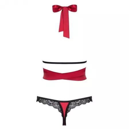OBSESSIVE - SENSUELIA ENSEMBLE DEUX PIÈCES ROUGE XXL
