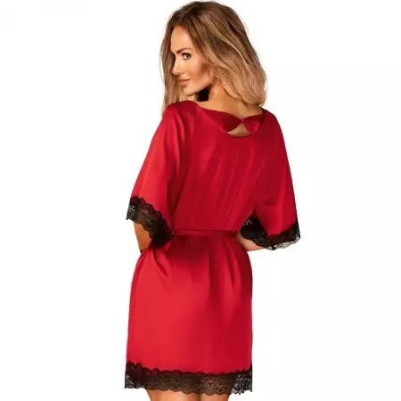 OBSESSIVE - SENSUELIA PEIGNOIR ROUGE L/XL