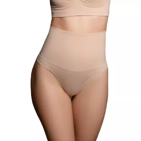 BYE-BRA - FAONNEUR SANS POINTS STYLE STRING BEIGE TAILLE M