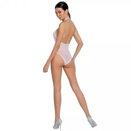 PASSION - FEMME BS088 BODYSTOCKING BLANC TAILLE UNIQUE