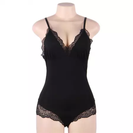 QUEEN LINGERIE - TEDDY EN DENTELLE GRANDE TAILLE