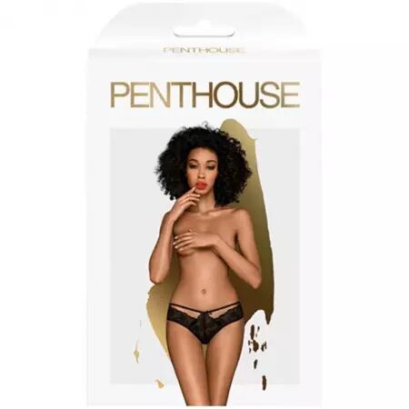 PENTHOUSE - CULOTTE ADORE ME NOIR L/XL
