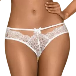PENTHOUSE - CULOTTE ADORE ME BLANC S/M