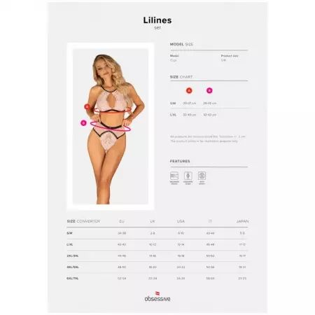 OBSESSIVE - ENSEMBLE LILINES DEUX PIÈCES L/XL