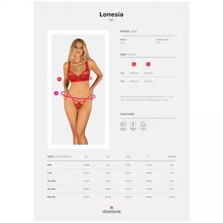 OBSESSIVE - ENSEMBLE LONESIA DEUX PIÈCES L/XL