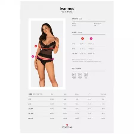 OBSESSIVE - IVANNES ENSEMBLE DEUX PIÈCES L/XL