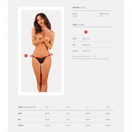 OBSESSIVE - THONG CELIA NOIR M/L