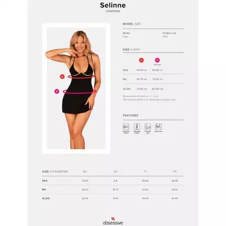 OBSESSIVE - SELINNE CHEMISE & STRING M/L