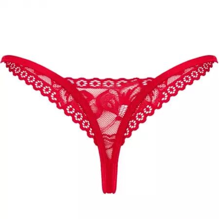 OBSESSIVE - STRING LACELOVE ROUGE XL/XXL