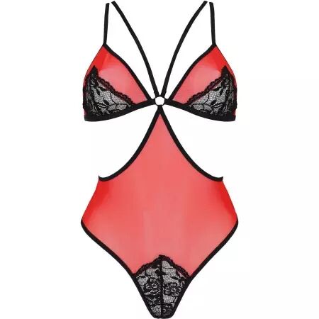 PASSION - LIGNE ÉROTIQUE CORPS PEONIA ROUGE L/XL