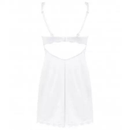 OBSESSIVE - LOVE CHEMISE BLANCHE & STRING BLANC L/XL