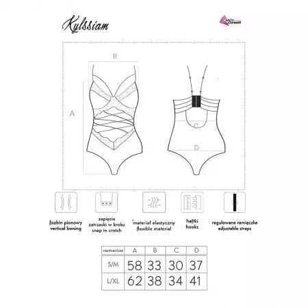 LIVCO CORSETTI FASHION - CORPS KYLSSIAM LC 90613 NOIR