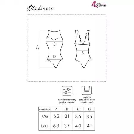 LIVCO CORSETTI FASHION - MUDIENIN LC 90654 CORPS NOIR L/XL