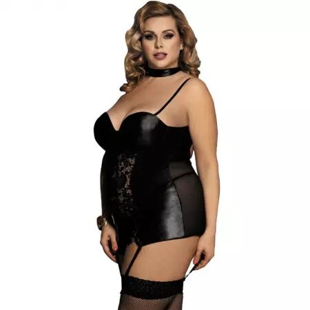 SUBBLIME - QUEEN PLUS CORSET FETISH STYLE ET DENTELLE FLORALE