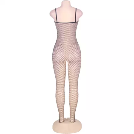 QUEEN LINGERIE - BODYSTOCKING AVEC LIENS DANS LE DÉCOLLETÉ S/L