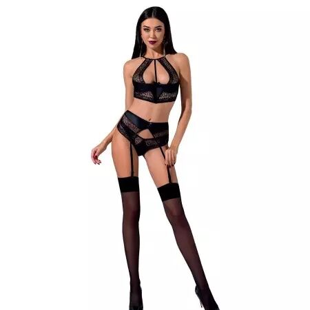 PASSION - ENSEMBLE FEMME SCARLET NOIR L/XL