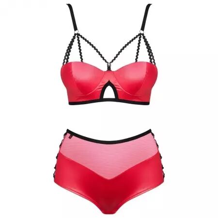 OBSESSIVE - ENSEMBLE CUIR DEUX PIÈCES L/XL