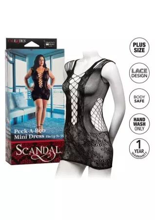 CALIFORNIA EXOTICS - ROBE PEEK-A-BOO MINI GRANDE TAILLE