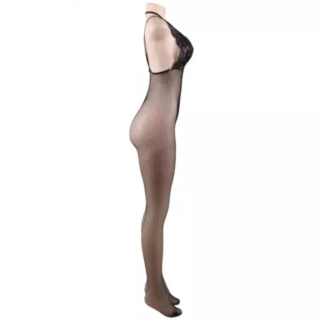 QUEEN LINGERIE - BODYSTOCKING EN FILET AVEC OUVERTURE S/L