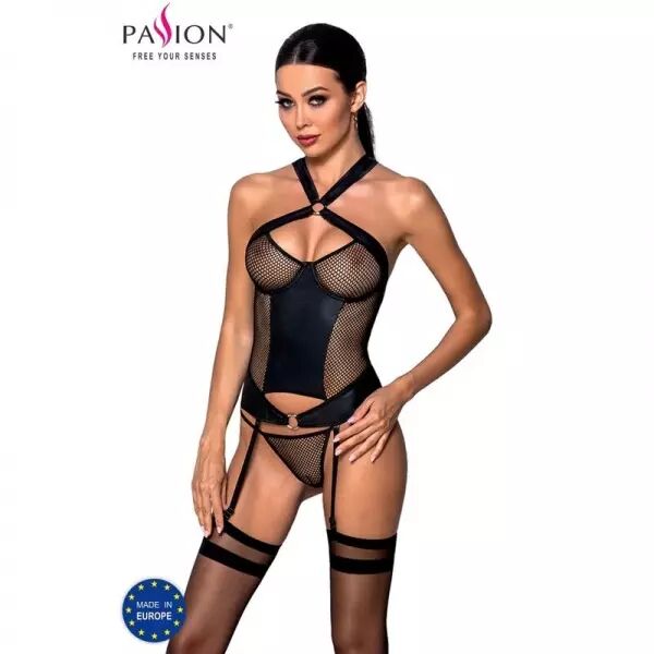 PASSION - AMANDA CORSET EN CUIR �COLOGIQUE S/M