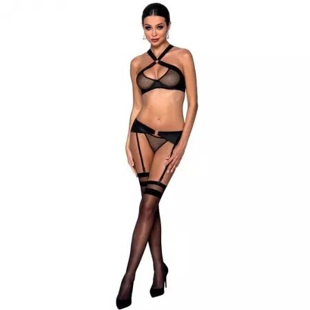 PASSION - AMANDA ENSEMBLE CUIR ÉCOLOGIQUE L/XL