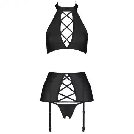 PASSION - ENSEMBLE NANCY CUIR ÉCOLOGIQUE L/XL