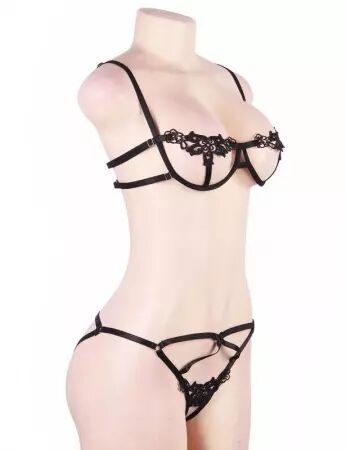 SUBBLIME - SET ENSEMBLE DEUX PIÈCES SOUTIEN-GORGE ET STRING S/M